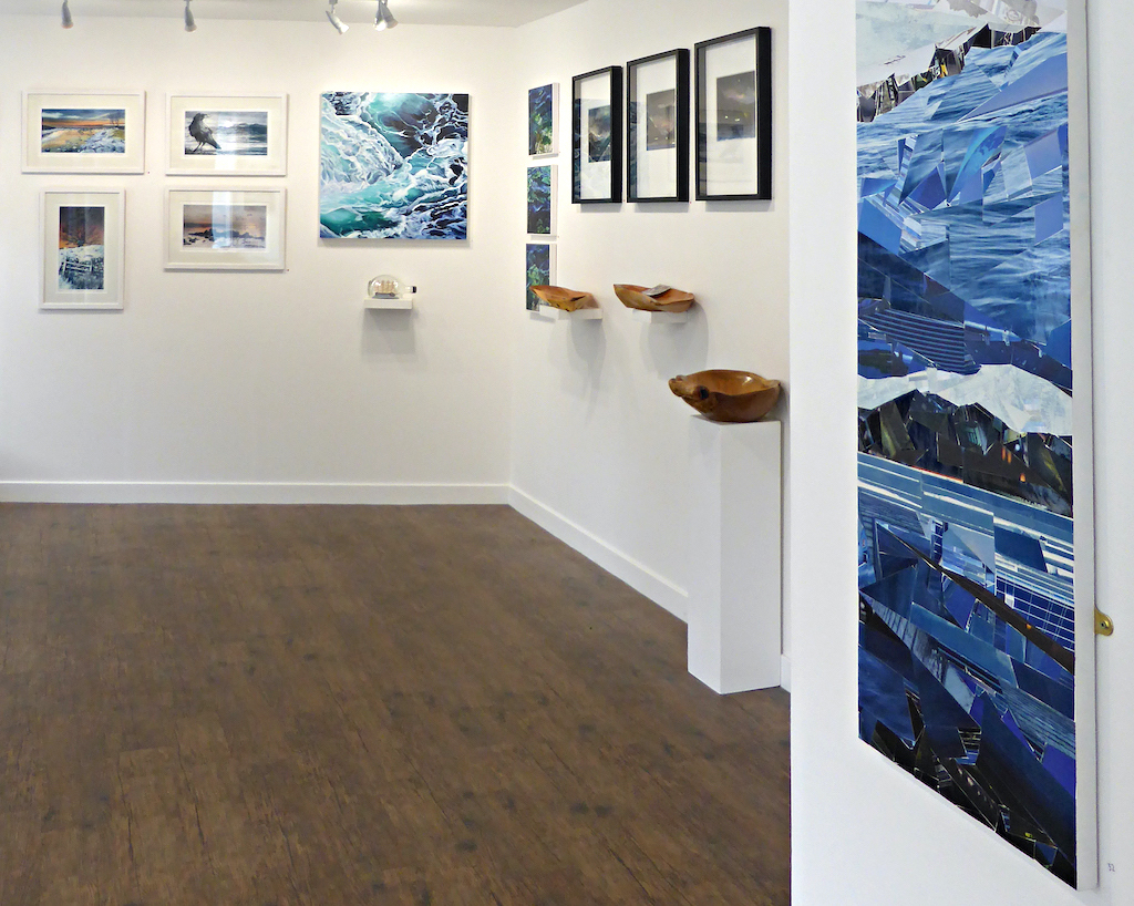 Exhibition view: Sky, land, sand and sea (at Northlight Gallery, Stromness, 2022).